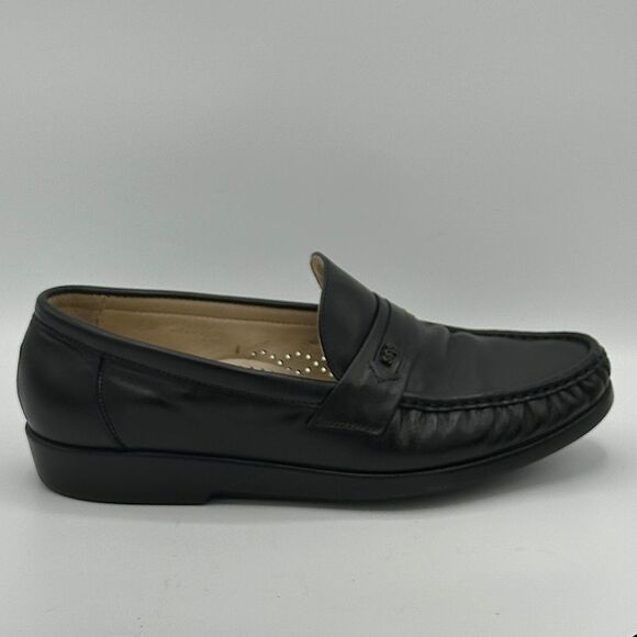 SAS Ace Slip On Loafer Size 9 9W Black Leather Upper - Picture 2 of 13